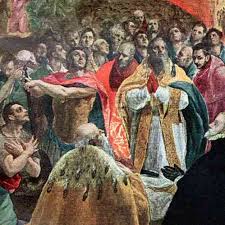 El sueño de felipe ii. Grabados Dibujos Antiguos Angel El Sueno De Felipe Ii El Greco Plancha 1946