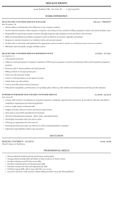 Healthcare Customer Service Resume Sample Mintresume