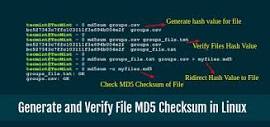 Learn How to Generate and Verify Files with MD5 Checksum in Linux