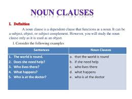 A noun clause is a clause that functions as a noun. Noun Clauses For Academic Writing
