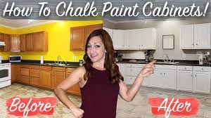 Plaster of paris is said to create a more durable finish, but is a little more difficult to work with and may need additional thinning. How To Chalk Paint Kitchen Cabinets No Sanding Fast Easy Diy Youtube