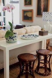 Blue And White Monday Decor Parsons Table Home Decor