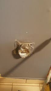 Then reattach the interior vent to the dryer itself, careful that it is secured. How To Repair A Hole Left From The Removal Of Old Dryer Vent Hometalk