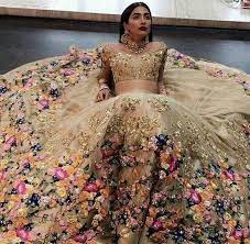 Golden Gown And Colorful Designs For Marriges Functions And Prom Indian Wedding Dress Modern Indian Dresses Indian Bridal Wear