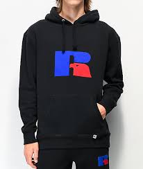 Russell Athletic Mickey Flock Black Hoodie