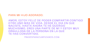 1 carta para tu mejor amiga. Carta De Feliz Cumpleanos Para Un Hijo Frasescumple