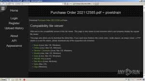 Bagi anda yang belum pernah melihat. Https Pixeldrain Com U O8to89jt Any Run Free Malware Sandbox Online