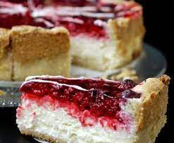 pudding schmand kuchen mit himbeertopping rezept himbeer kuchen kuchen kuchen und torten