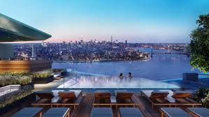 Computer Rendering Of The Infinity Pool That Will Sit Atop Brooklyn Tower Residential Pool Rooftop Pool Infinity Pool
