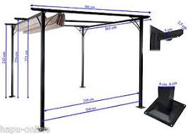 3x3 M Pavillon Garten Pergola Sonnenschutz Terrassen Uberdachung Sonnensegel Mal Ebay Sonnenschutz Terrasse Pergola Uberdachung Terrasse