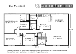 Mansfield By Westchester Modular Homes Ranch Floorplan Award winning house plans from 800 to 3000 square feet.
