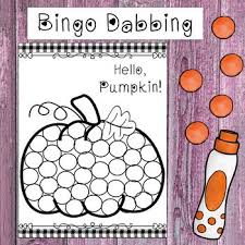 Fall Bingo Dauber Activities 5 Fall Craftivities Bingo Dauber Activities Dauber Activities Bingo Dauber