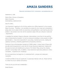 Writing a college admission application letter is a great way to make your college admission application stand out in the highly competitive application process. The Best Cover Letter Examples For 2021 Myperfectresume