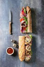 Thinly sliced deli roast beef. Beef Baguette Sandwich Food Photoshoot Baguette Sandwich Food