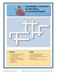 Bible jigsaw puzzles click on a. God Promised Abraham Crossword Puzzle Bible Crossword Bible Crossword Puzzles Crossword Puzzle
