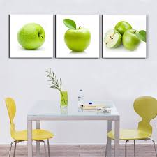 Check spelling or type a new query. Amazon Com 3 Piece Wall Art Green Apples Canvas Fruits Design Elegant Life Prints Decor Framed Ready To Hang Modern Artwork Painting Contemporary Pictures For Kitchen Dining Home Decoration 60 Wx20 H Posters Prints