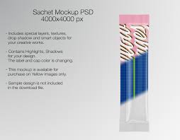 Download Sachets Mockups Psd On Behance Yellowimages Mockups