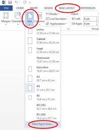 Ukuran Kertas F4 Di Microsoft Word 2016 J Soalan
