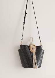 Bolso Saco Coco Mujer Mango Espana Beuteltasche Umhangetasche Leder Taschen