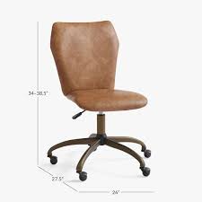 Office chairs office desks office sets bookcases file cabinets. Vegan Leather Caramel Airgo Desk Chair Pottery Barn Teen