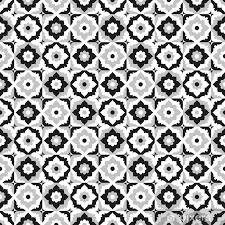 Schwarz hat die eigenschaft viel licht zu verschlucken. Fototapete Nahtlose Muster Schwarz Weiss Fliesen Pixers Wir Leben Um Zu Verandern