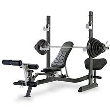 Tunturi Pure Olympic Folding Weight Bench With Rack And 140kg Weight Set Olympic Weights Weight Benches Weight Set