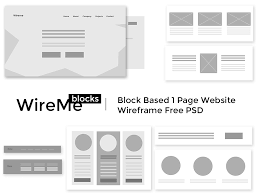 Download Free Website Wireframe Psd Template Blocks On Behance