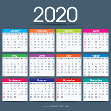 Free Download Printable Yearly Calendar 2020 Ai Vector Print Template Place For Photo Company Logo Or G In 2020 Calendar Template 2017 Calendar Templates Vector Free