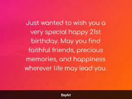 Party supplies · printable · huge selection · beautiful gift wrap 150 Excellent Happy 21st Birthday Wishes And Quotes Bayart