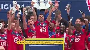 Ligue 1, officially known as ligue 1 uber eats for sponsorship reasons, is a french professional league for men's association football clubs. Video Ligue 1 Lille Lift The Champion S Trophy In Front Of Their Supporters Paudal