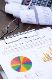 Return On Investment Analysis Document With Rainbow Pie Chart