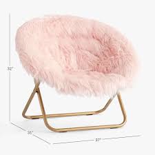 himalayan faux fur blush hang a round chair in 2021 gold room decor rose gold room decor round chair