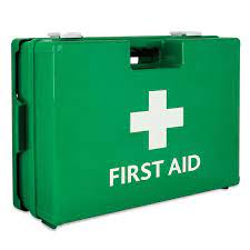 To provide assistance, support, or relief to: First Aid Box Plastic 25 Person Ta018 Gulf Safety