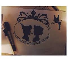 My Silhouette Peterpan Disney Wendy Silhouette Draw Drawing Design Tinkerbelle Tattoo Disney Tattoos Real Tattoo Elegant Tattoos