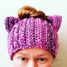 Crochet Cat Hat Crochet Cat Hat Cat Hat Pattern Crochet Messy Bun