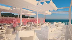 Cotton Beach Club Ibiza Beach Bubbles Beachandbubbles Www Beachandbubbles Com Beach Club Cafe Bar Interior Beach Themes