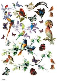 Rice Paper Decoupage Ad030 Vintage Decopatch Decoupage Goruntuler Ile Kus Resim