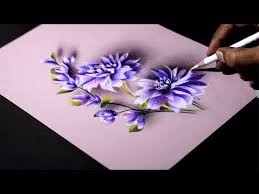 Purple Flowers Colored Pencils On Canson Mi Teintes Paper Youtube Realistic Flower Drawing Color Pencil Drawing Cherry Blossom Drawing