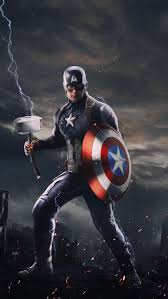 Enjoy and share your favorite beautiful hd wallpapers and background images. Captain America With Thor Mjolnir Iphone Wallpaper Iphone Wallpapers Captain America Wallpaper Captain America Marvel Captain America