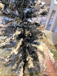 How To Make Tree Flocking With Dollar Store Ingredients Diy How To Make Trees Tomato Cage Christmas Tree Cheap Christmas Trees