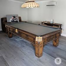 Finish Recovering And Recushioning This 9 Foot La Paz It S A Charles A Porter Custom Pool Table In Newport Beach Ste Custom Pool Tables Pool Table Billiards