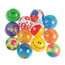 Inflatable 5 Mini Beach Ball Assortment Beach Party Favors Beach Themed Party Beach Ball