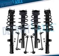 Front Rear Struts w/Coil Springs + Sway Bars for 2008-2011 ...