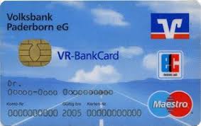 Lernen sie die bank von mensch zu mensch kennen. Bank Card Volksbank Paderborn Eg Vr Bankcard Volksbank Paderborn Eg Germany Federal Republic Col De Ms 0016