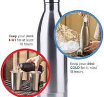 Double Wall 18/8 Stainless Steel Vacuum Cola Shape Bottle, Narrow Mouth  Thermo Flask Keeping Warm and Cold 350ml 500ml 750ml 1000ml (1L)