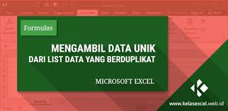 Rumus Excel Untuk Menghilangkan Data Yang Sama Dan Mengambil Data Unik Microsoft Excel Belajar Teks