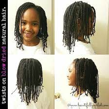 Twist Set On Blow Dried Natural Hair Natural Hair Styles Kids Hairstyles Blow Dry Natural Hair
