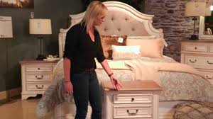 Choose from bedroom bestsellers, whether you're. Realyn Chipped Two Tone Upholstered Panel Bedroom Set From Signature Design By Ashley Youtube