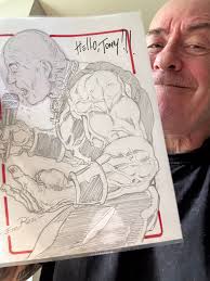 GRAZIE MILLE to the incredible Enzo Rizzi for my gift today!! A wonderful  surprise!!! #venom #venominc #enzorizzi #italy #artist #cartoonist  #cartoonartist #gratitude @highlight