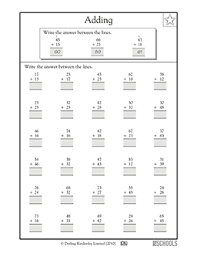 2nd grade math worksheets word lists and activities greatschools